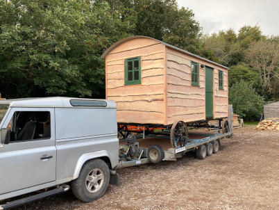 delivering hut