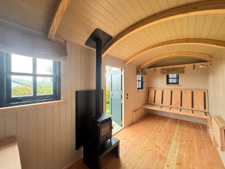 shepherds hut - inside