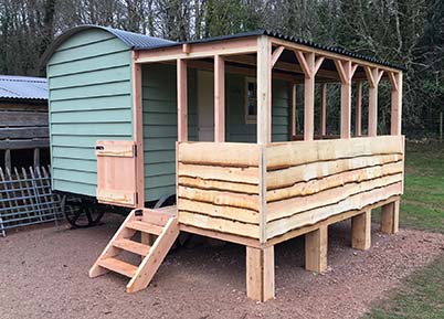 veranda front and side view